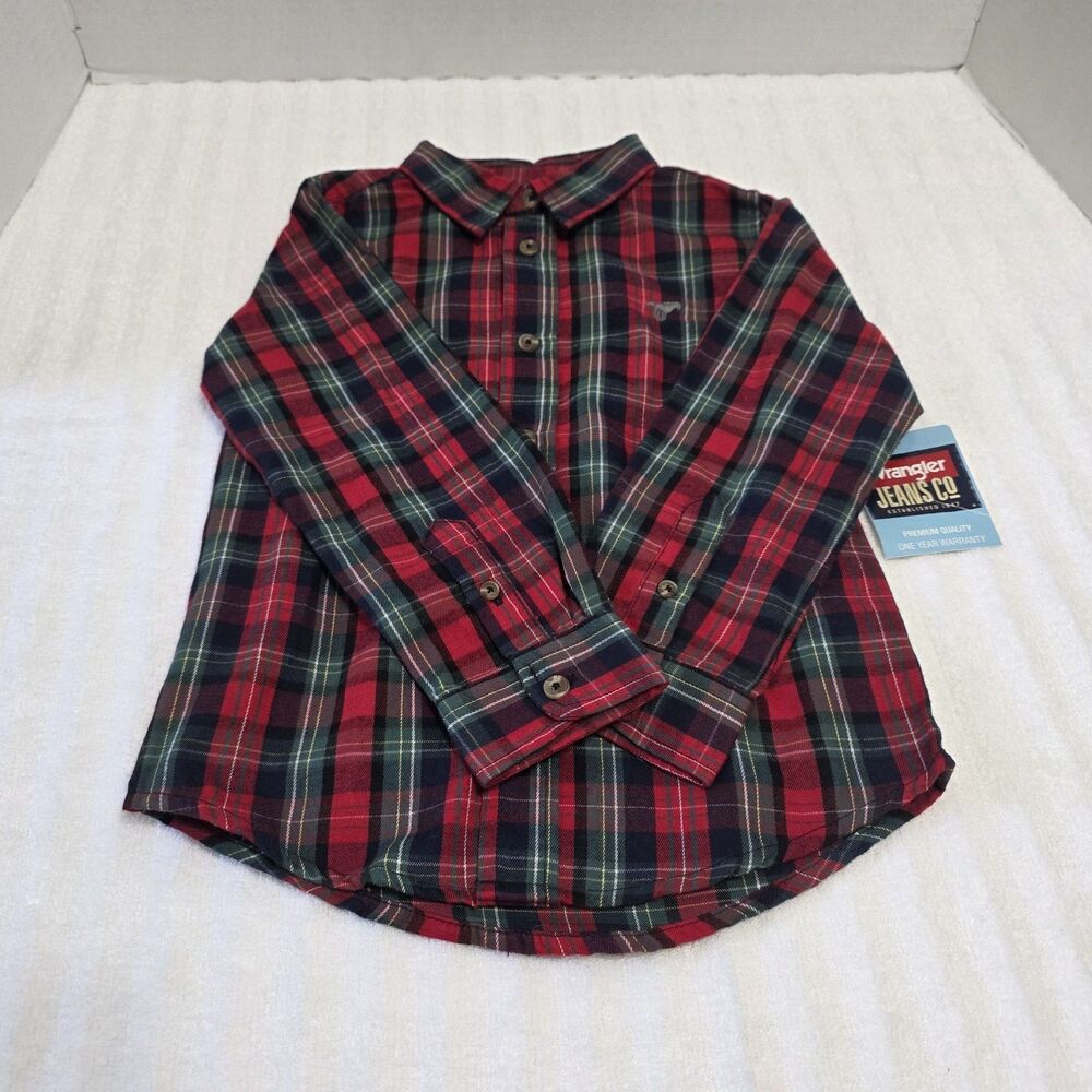 Wrangler Jeans Co Toddler 5t Button Down Shirt Long Sleeve
